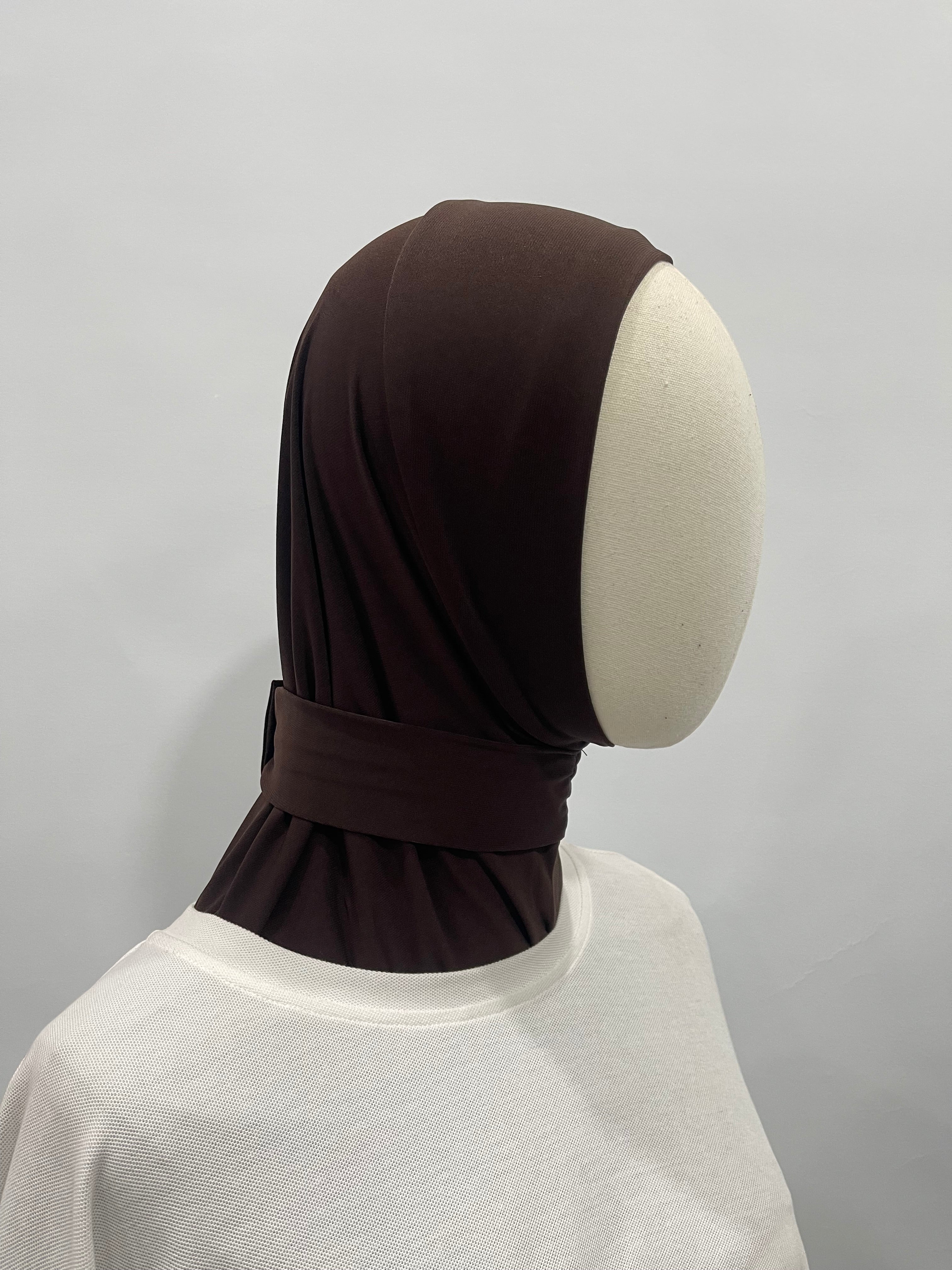 Hijab cagoule chocolat