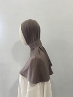 Hijab cagoule taupe
