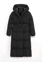 Doudoune à capuche noire