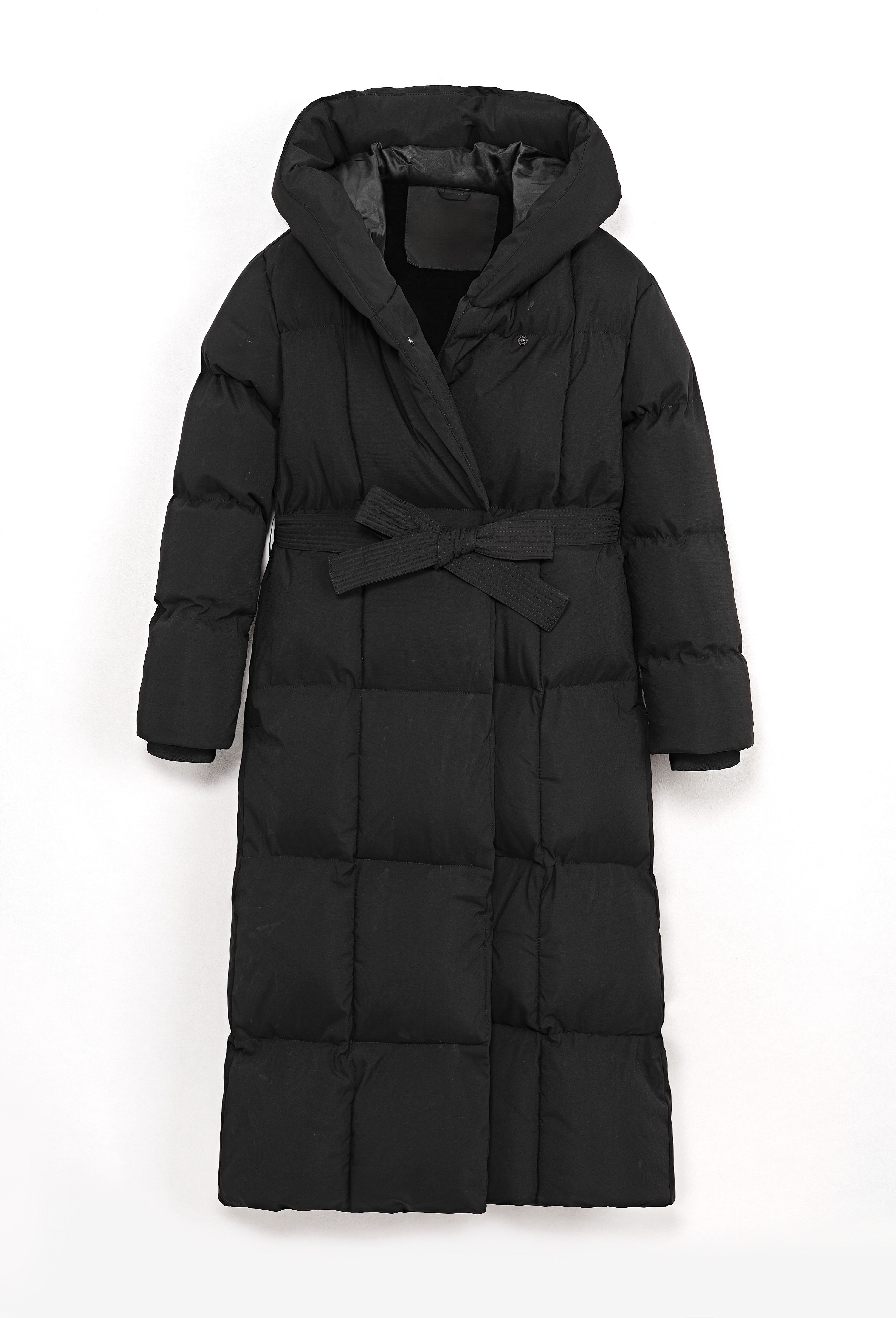 Doudoune à capuche noire