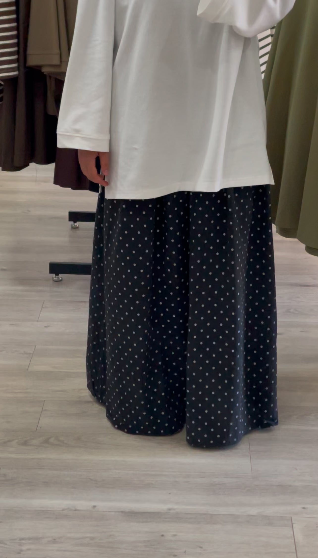 Jupe à pois