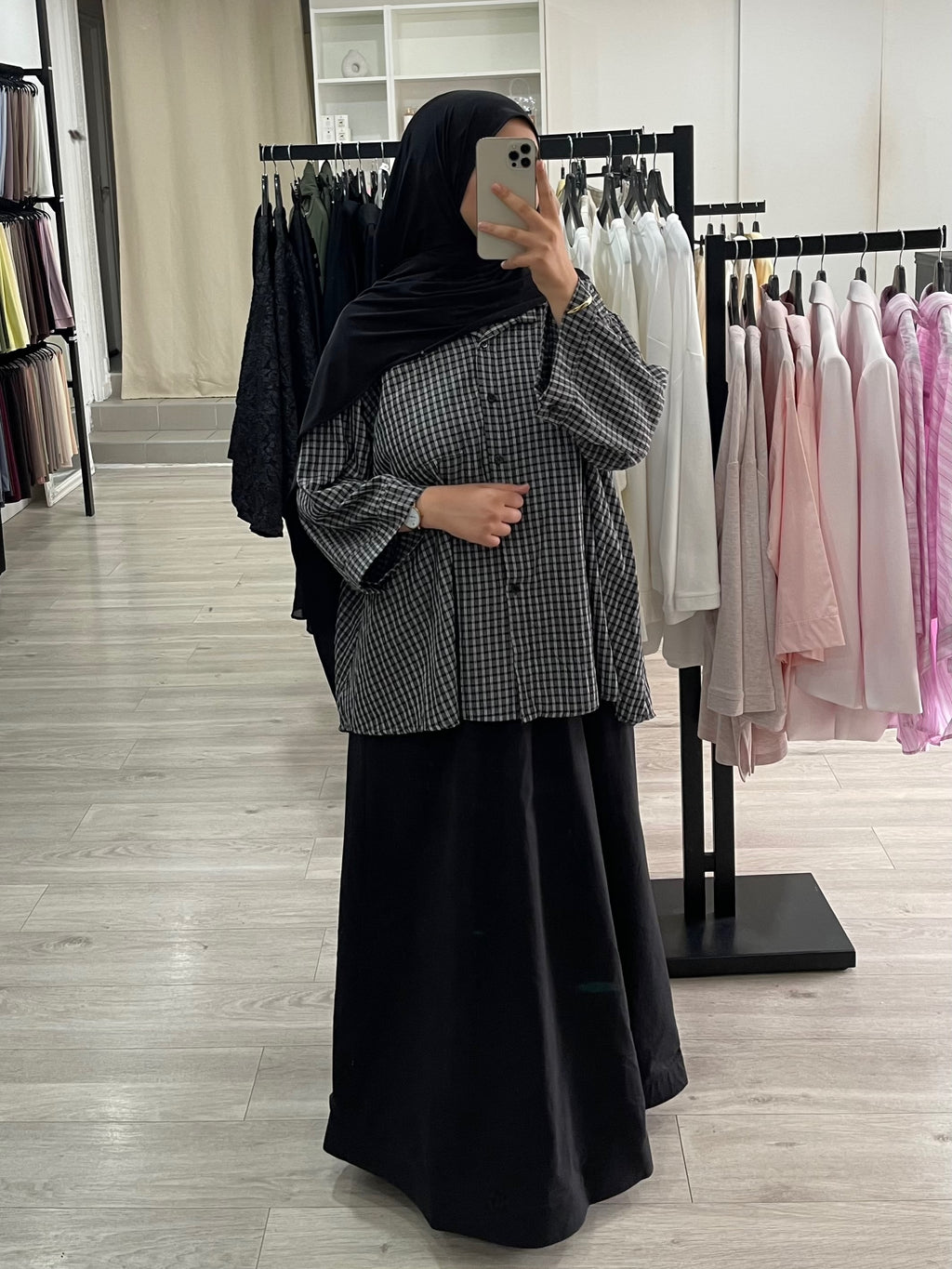 Chemise à carreaux