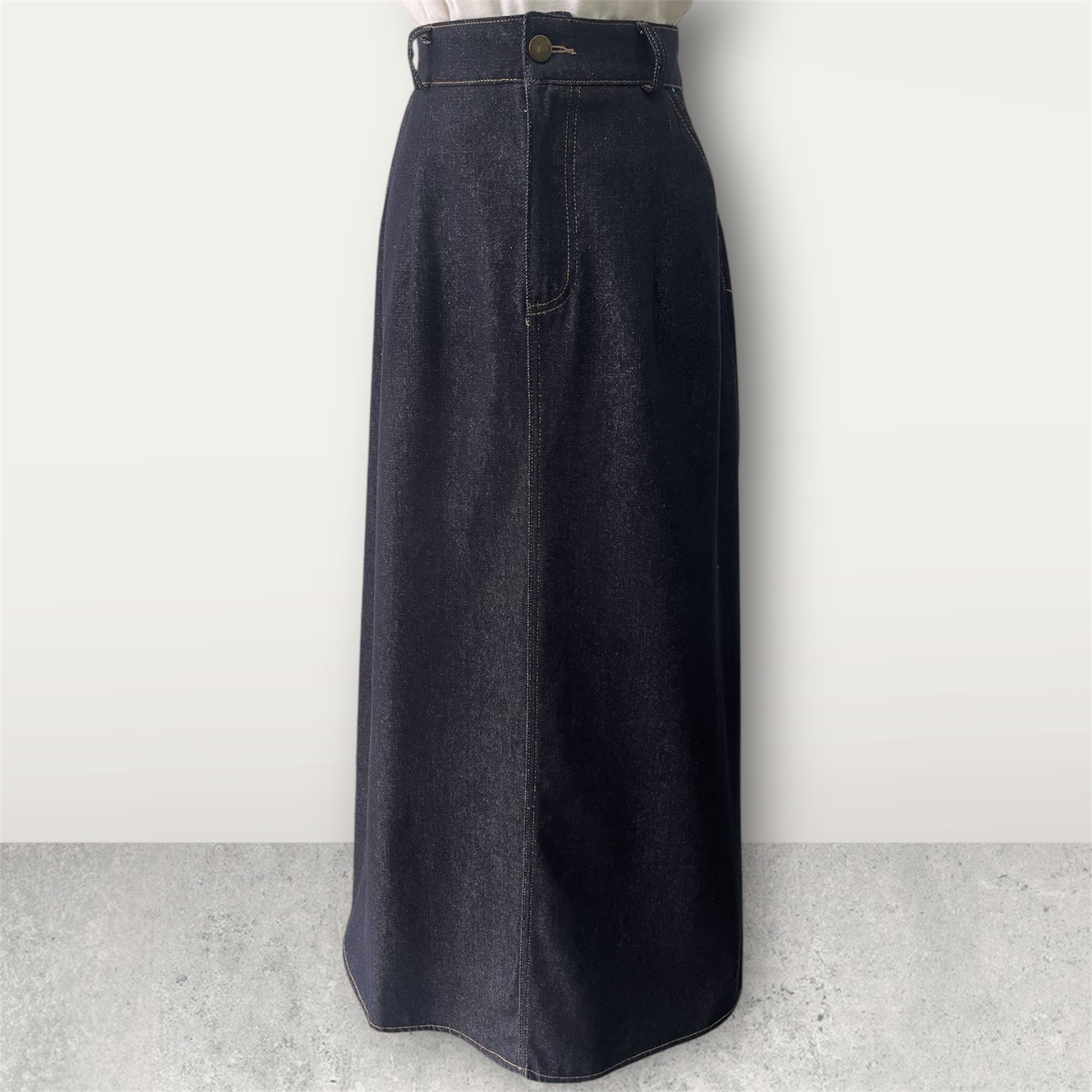 Jupe trapèze en jean