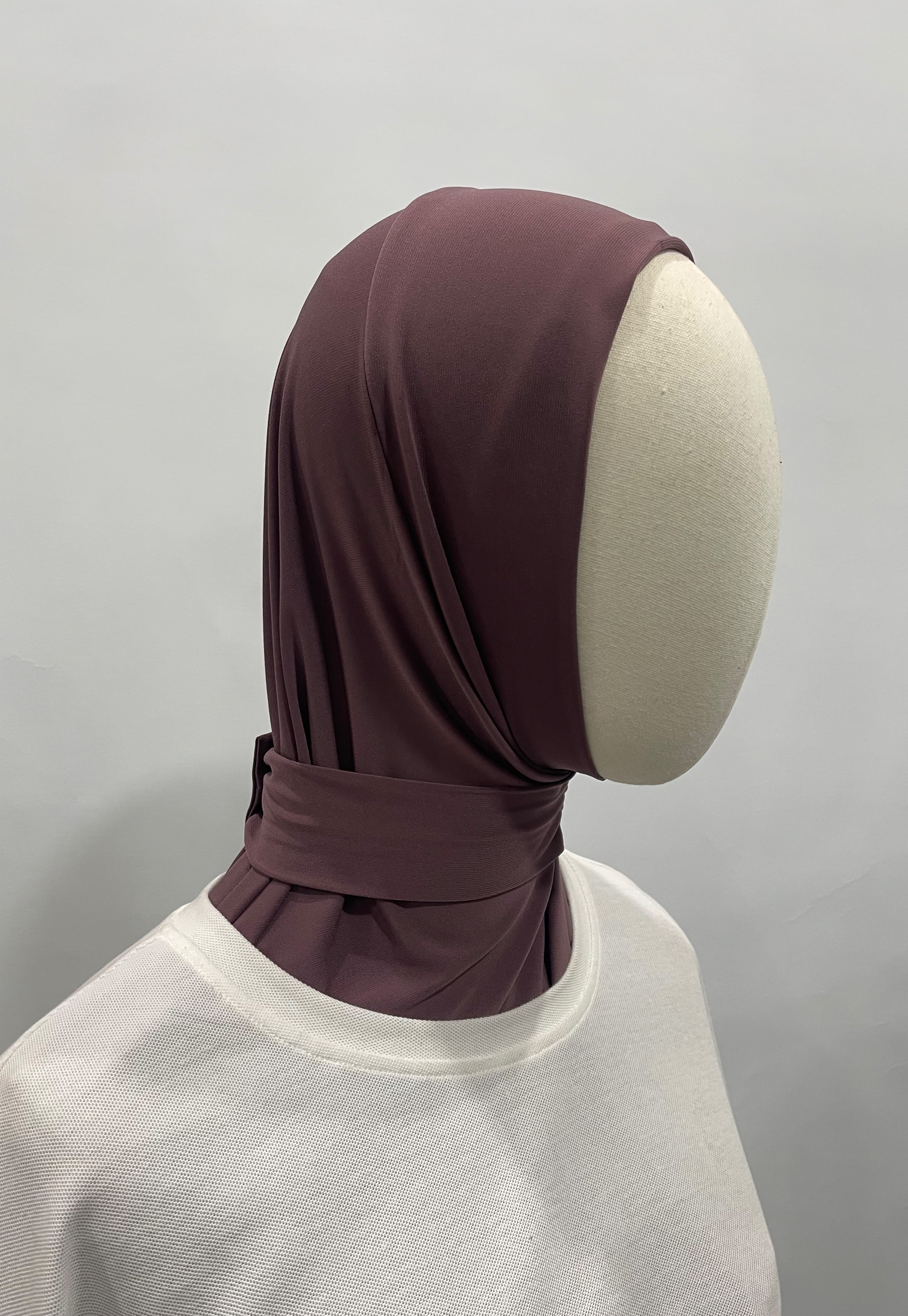 Hijab cagoule violine