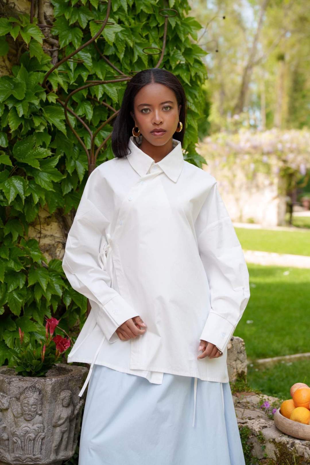 Chemise asymétrique