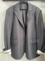 Blazer gris oversize