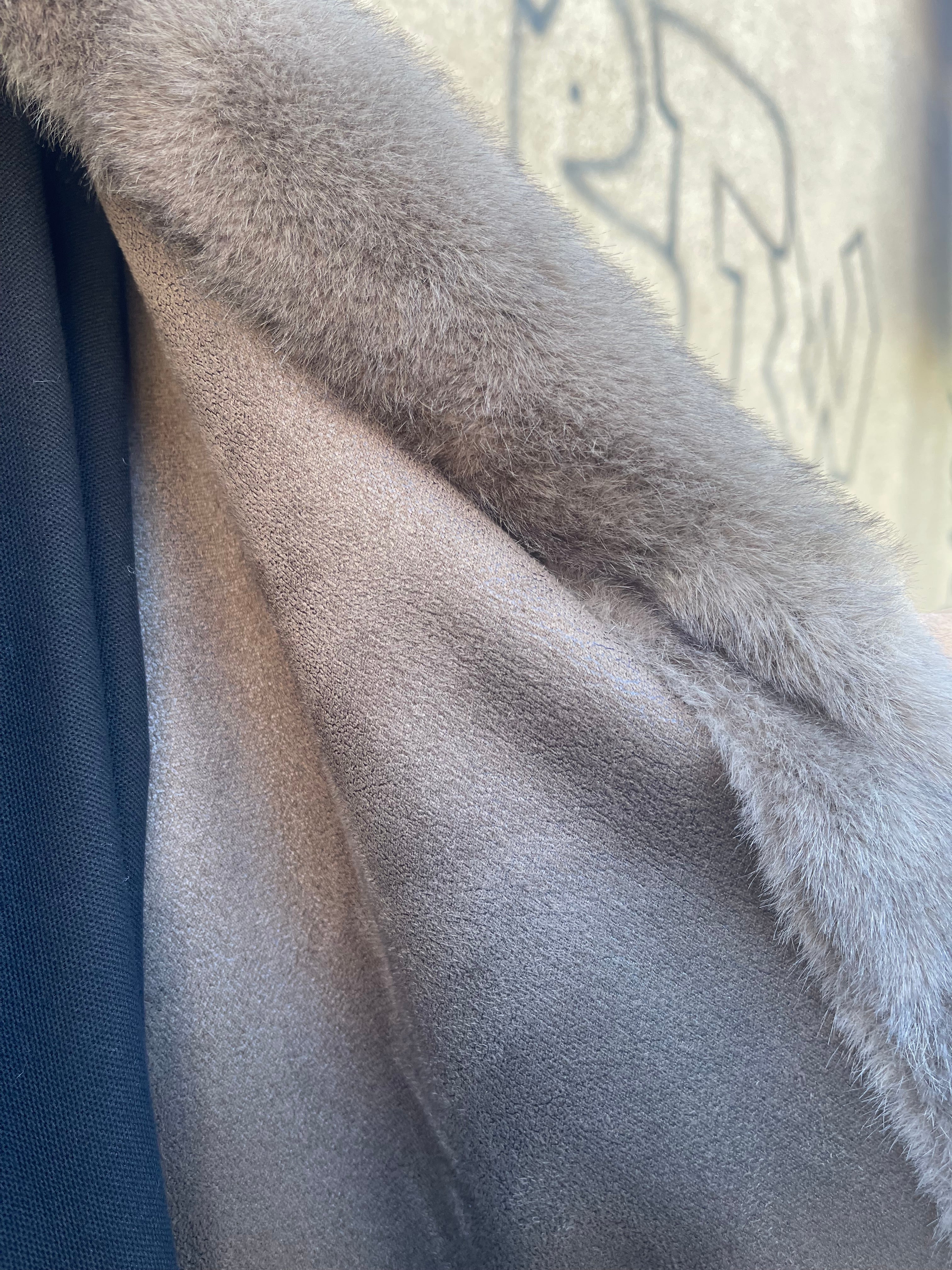 Manteau premium à fourrure