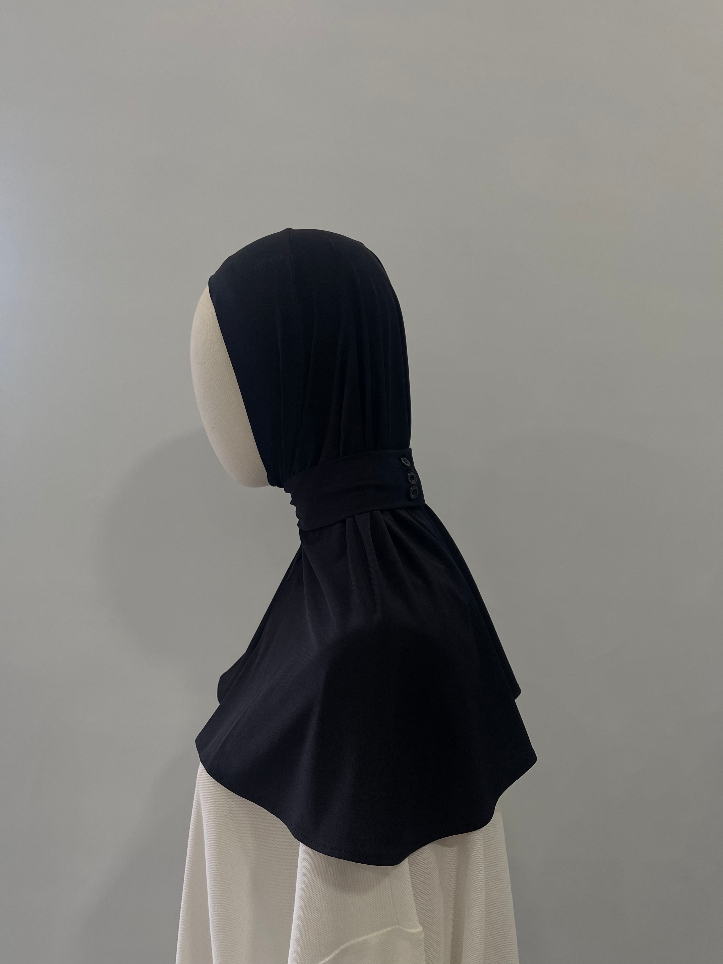 Hijab cagoule noir