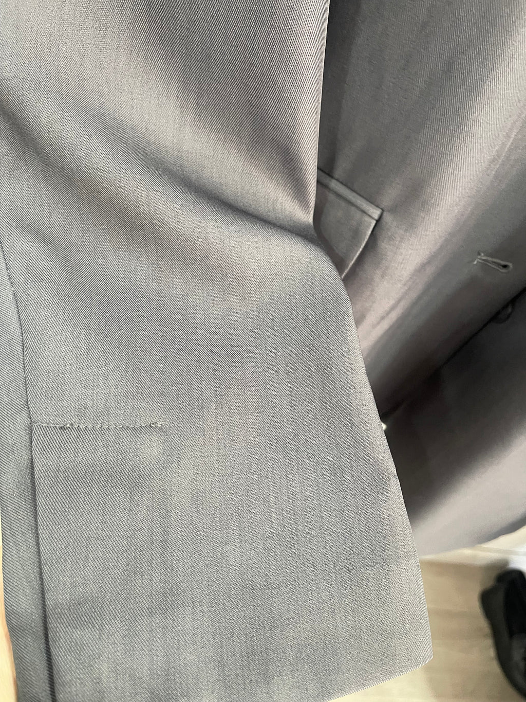 Blazer gris oversize