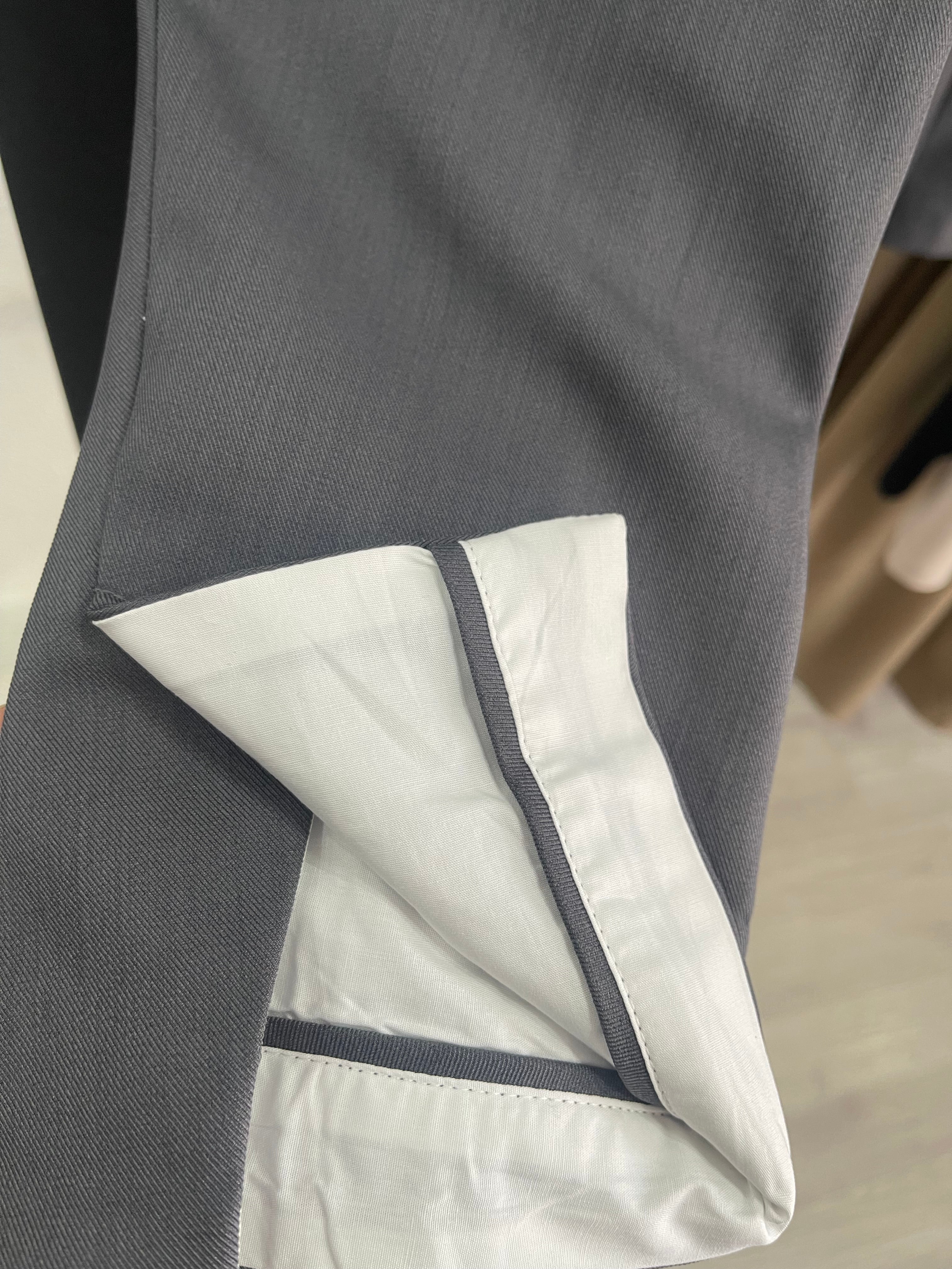 Blazer gris oversize