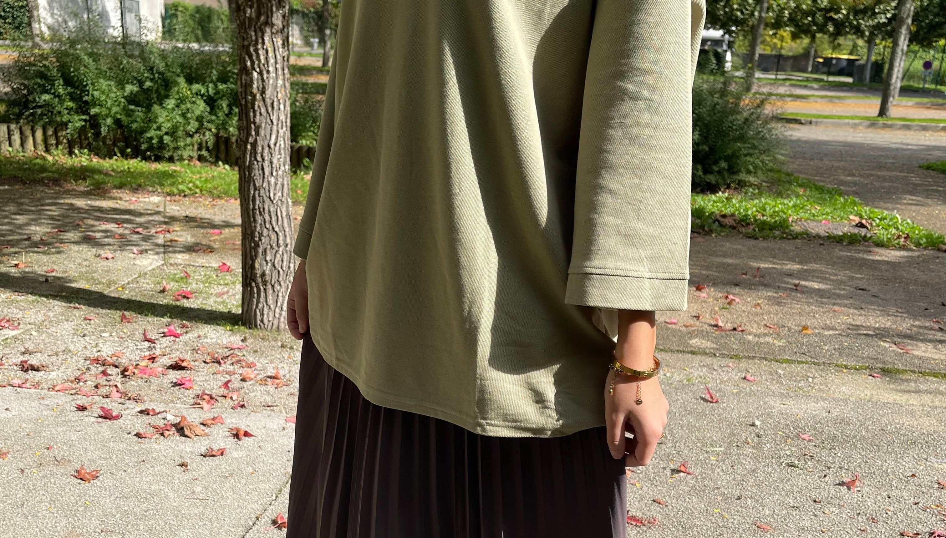 Pull matière polo