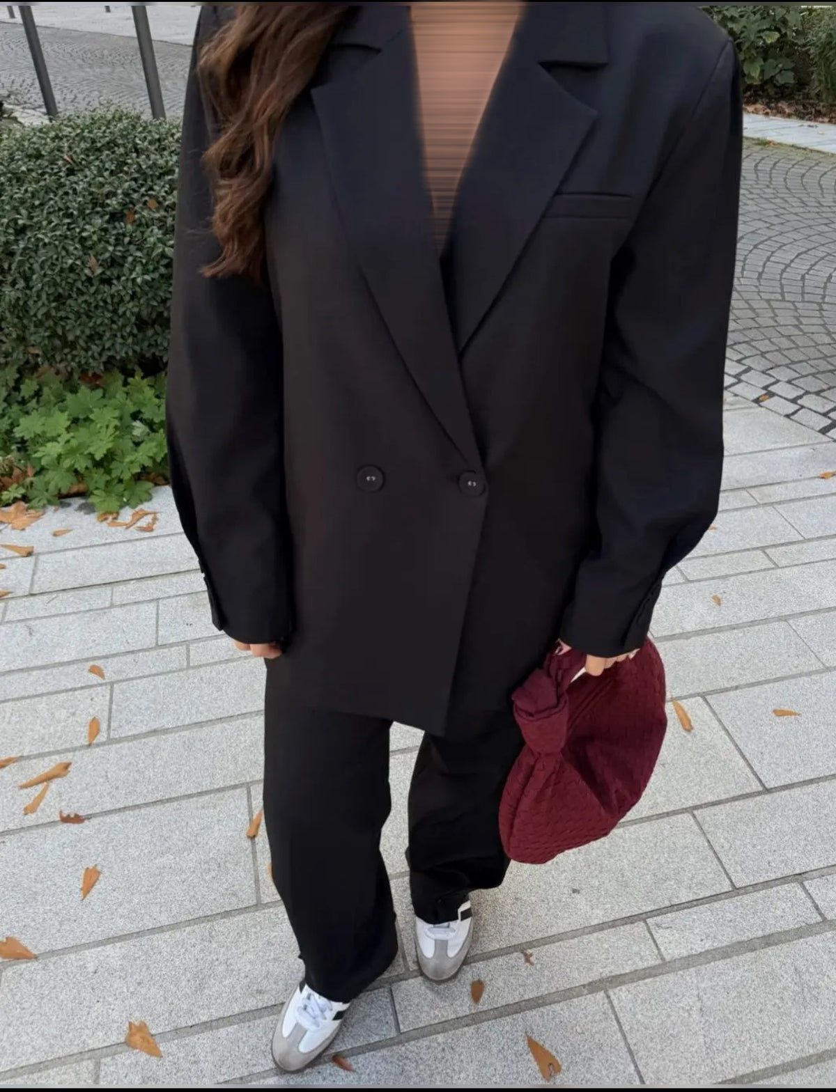 Blazer croisé avec ceinture