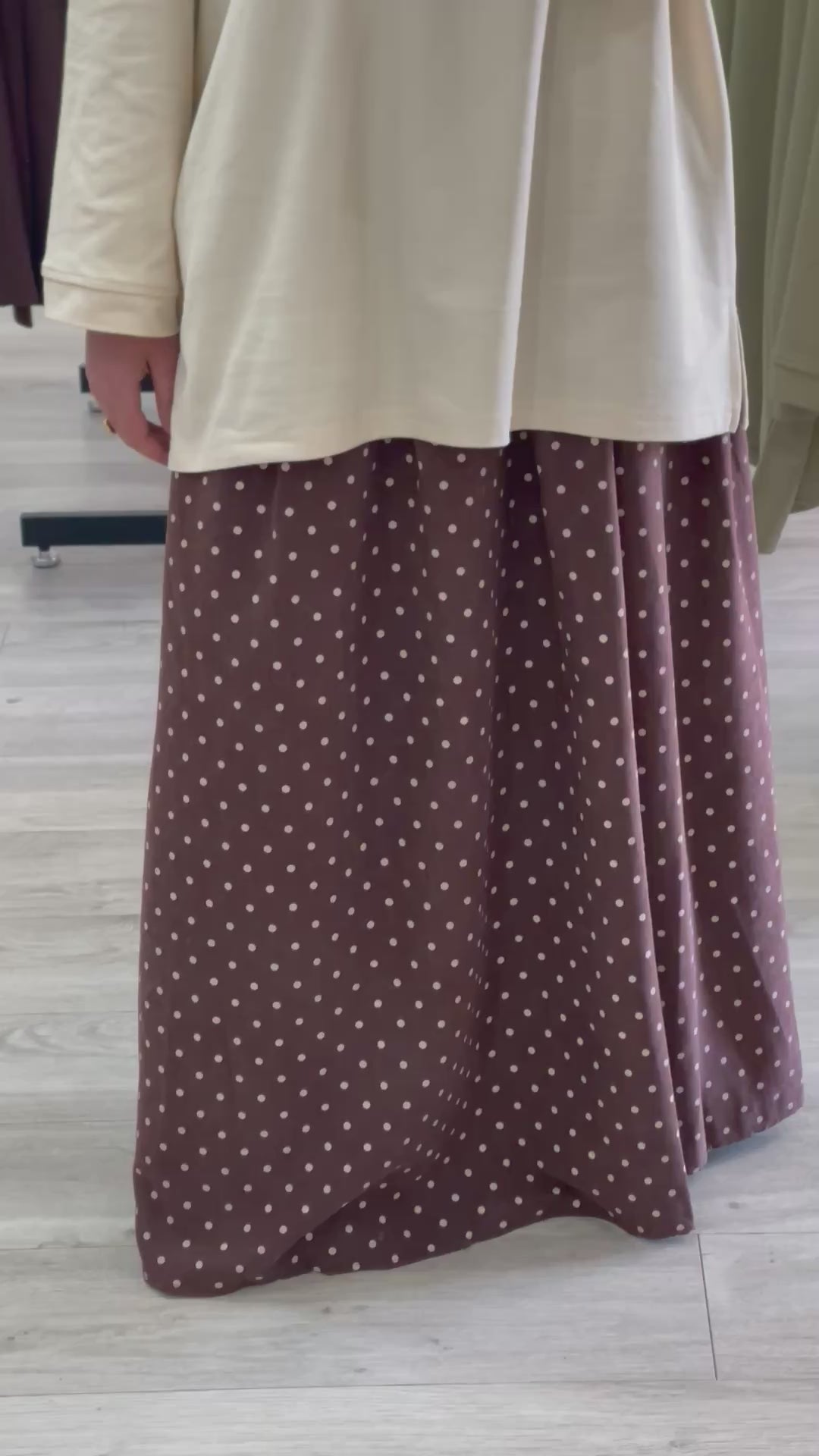Jupe à pois